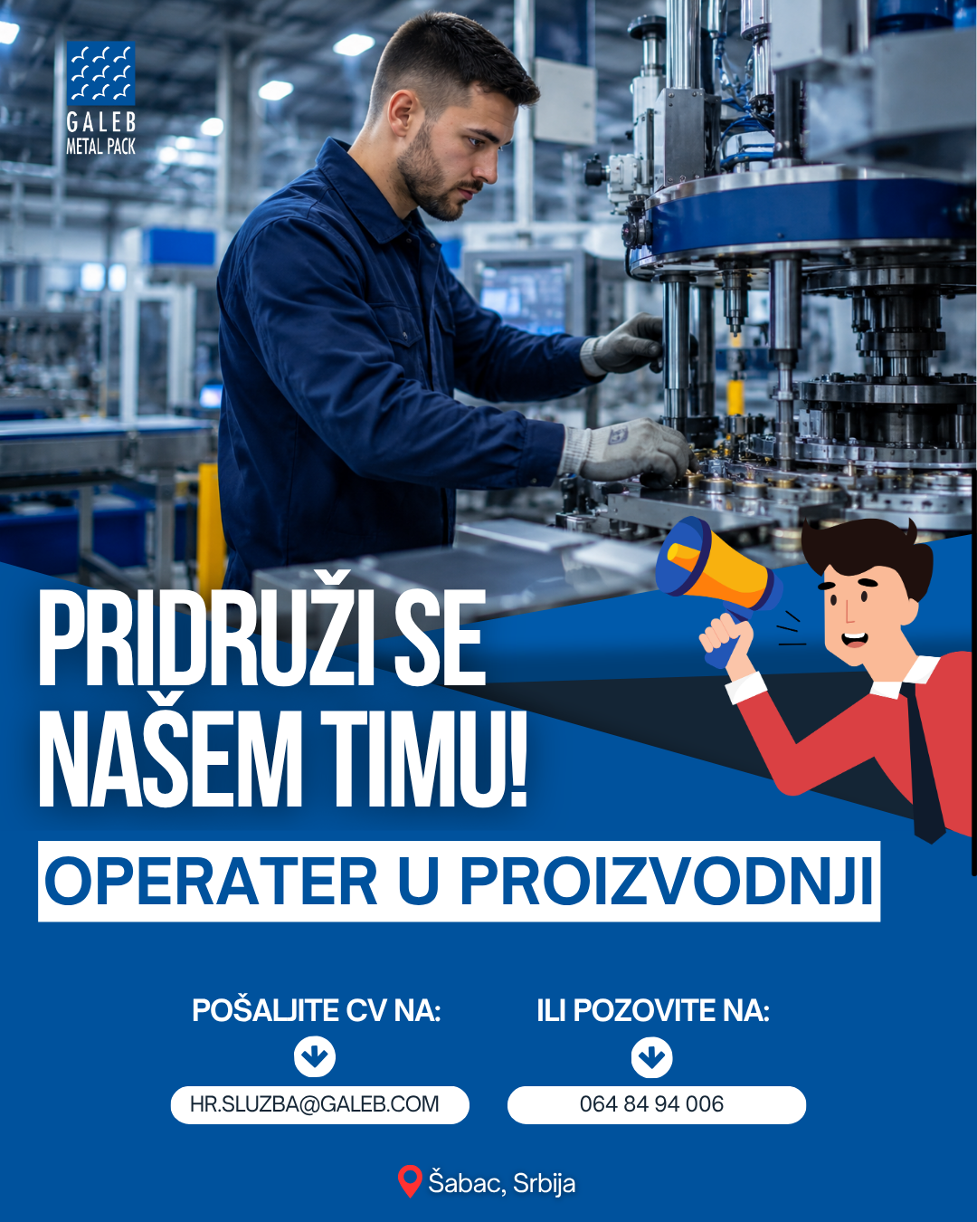 Operater u proizvodnji